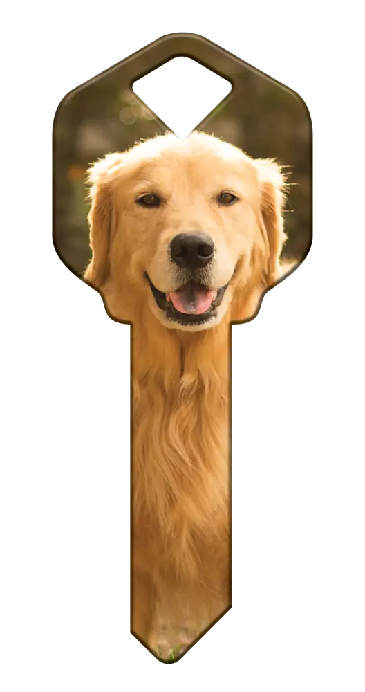 KW-HK61 Happy Keys Kwikset Golden Retriever