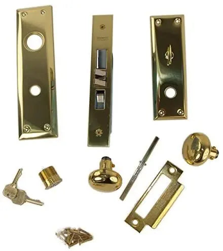 Marks USA 91DW/ 3 Metro Mortise Lock, Vestibule, 2-1/2", SC1, Polished Brass