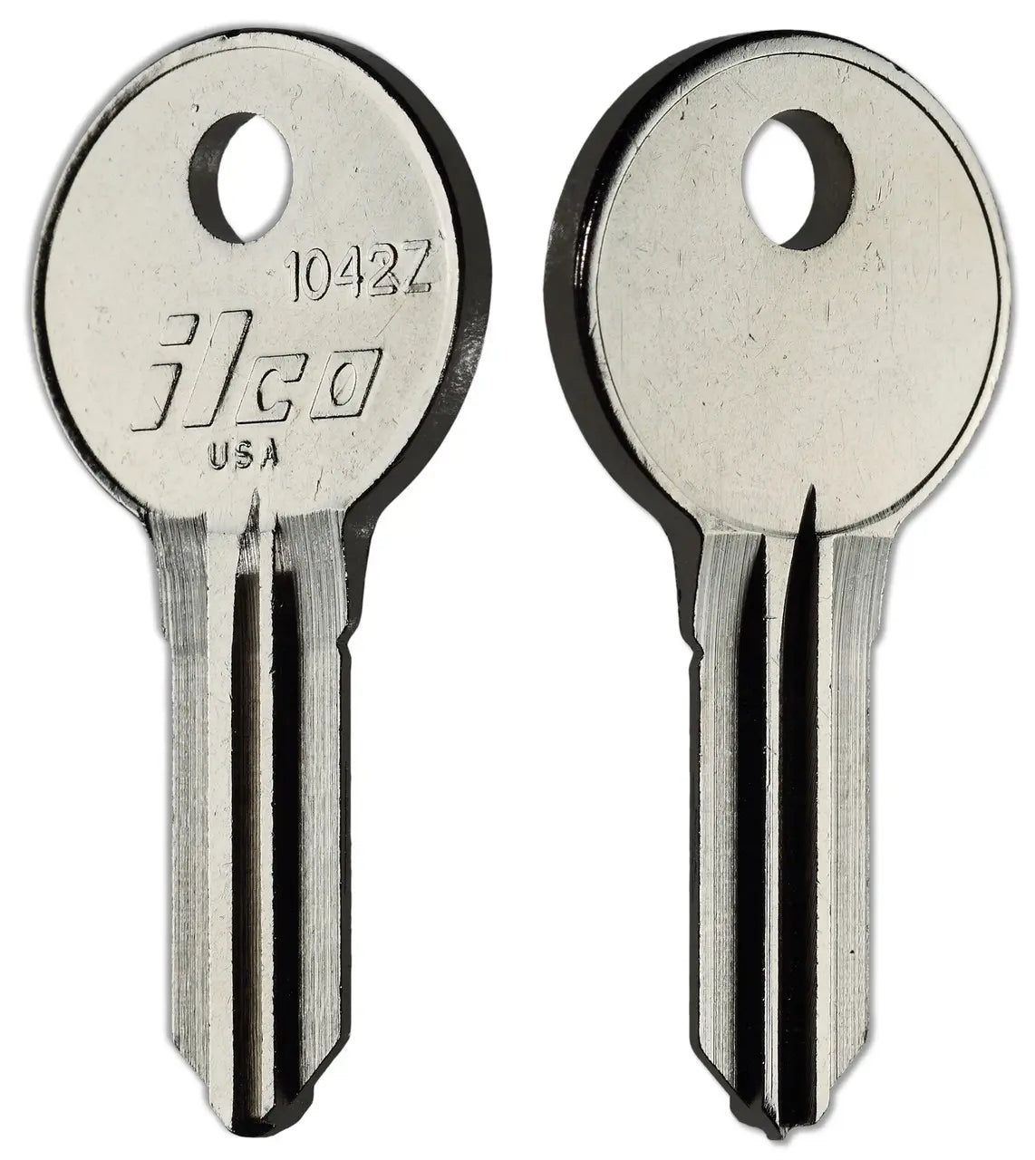 Kaba Ilco 1042Z Key Blank – Illinois Keyway, Nickel-Plated Brass
