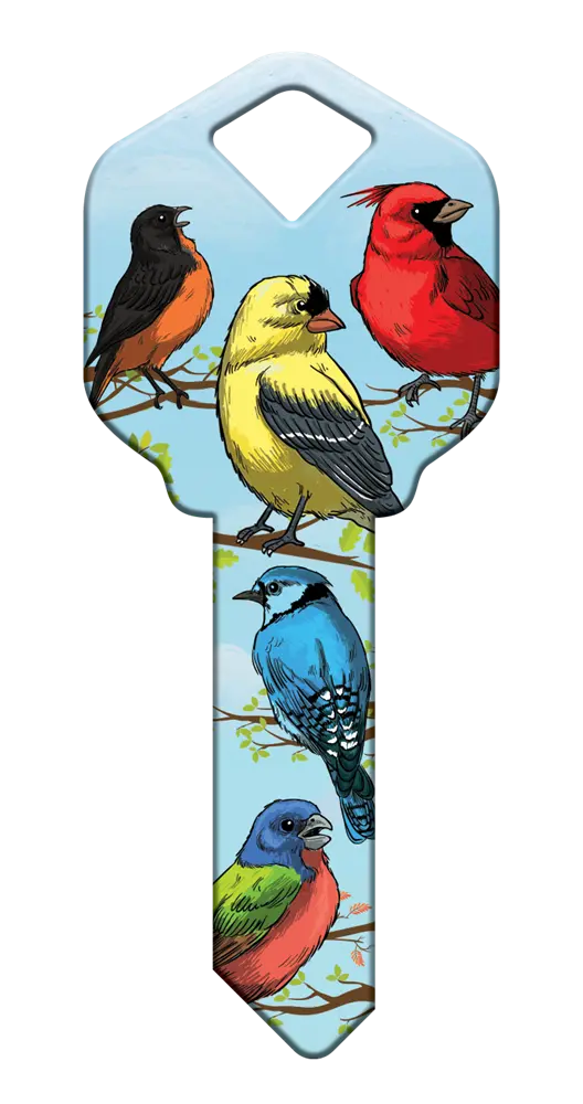 SC1-HK54 Happy Keys Schlage Birds