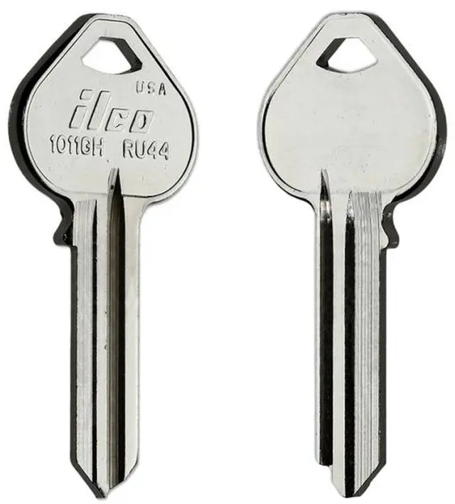 Kaba Ilco 1011GH Key Blank – Russwin Keyway, RU44, Nickel-Plated Brass, 5-Pin