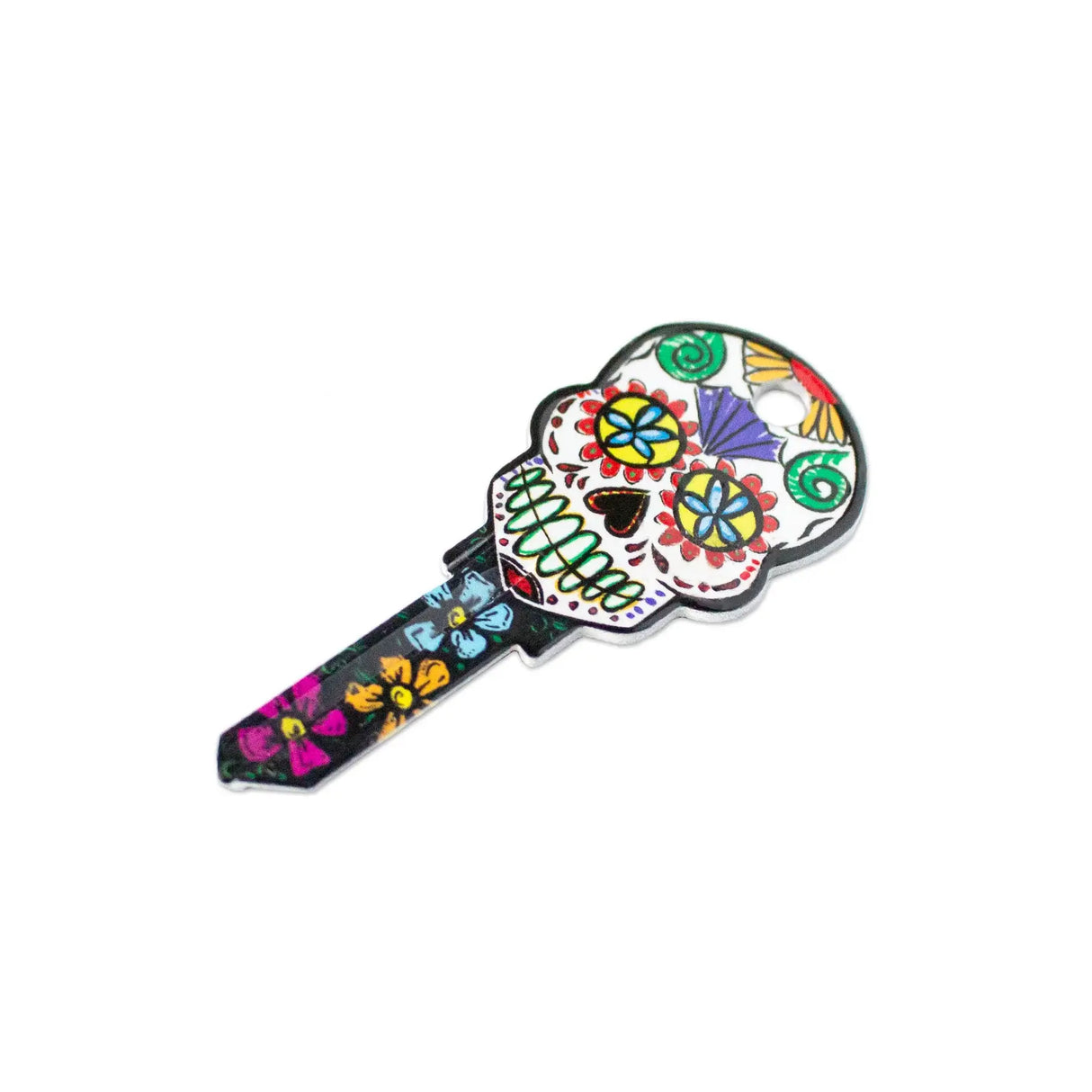 Lucky Line B136K Sugar Skull KeyShapes Blank, Kwikset KW1/KW10