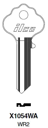 Kaba Ilco X1054WA WR2 Key Blank