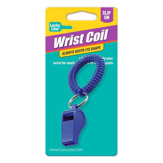 Lucky Line 42301 Wrist Coil With Whistle 1 Per Card