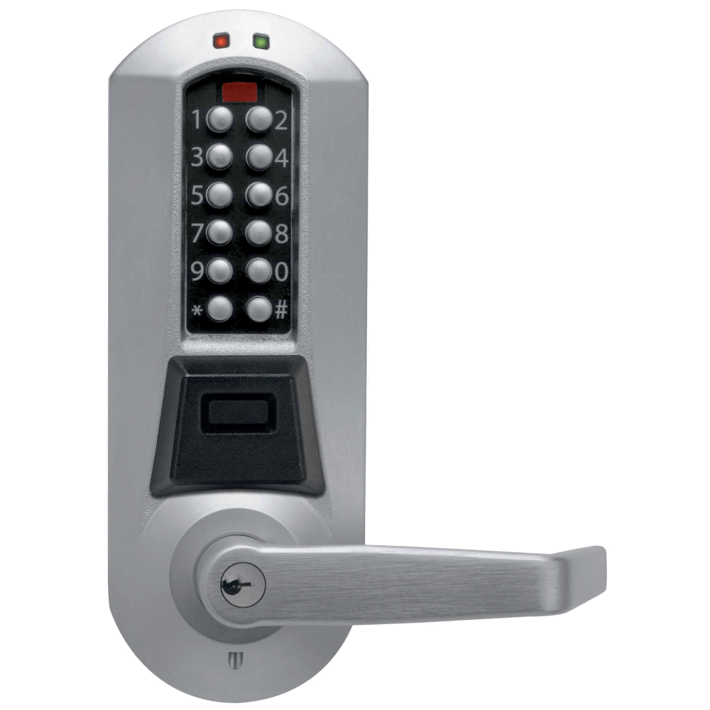 DormaKaba E5731XSWL-626-41 E-Plex 5700 Cylindrical Prox Lock, 3,000 Access Codes, 30,000 Audit Events, KIL, Schlage C Keyway, 2-3/4" Backset, 1/2" Throw, Satin Chrome