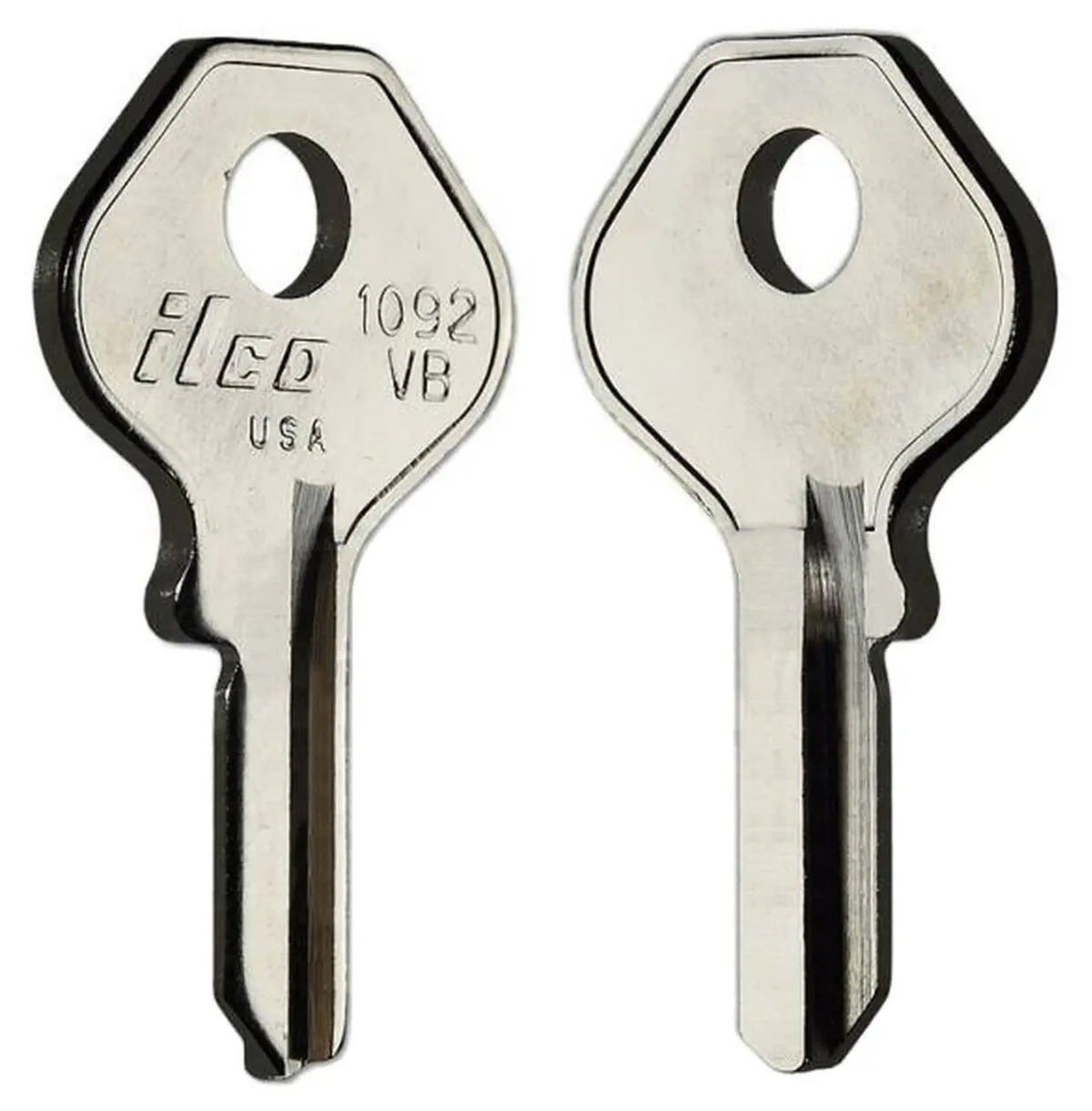 Kaba Ilco 1092VB Master Padlock Key Blank – Nickel-Plated Brass, 120K Cross Reference