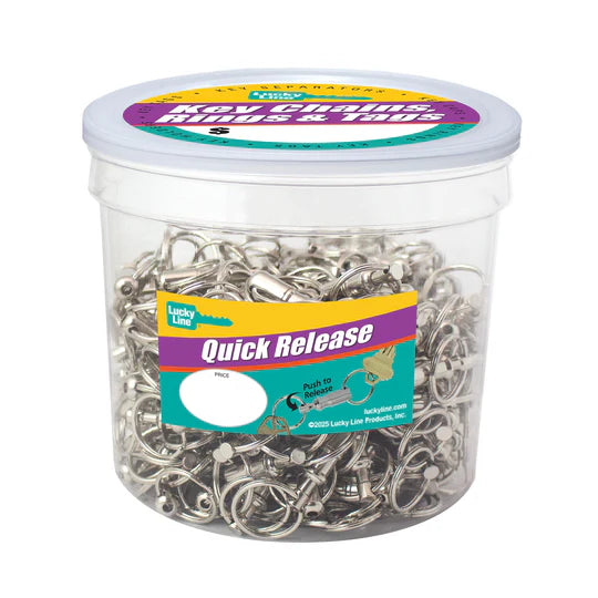 Lucky Line 70727 Quick Release Nickel-Plated 150 Per Jar