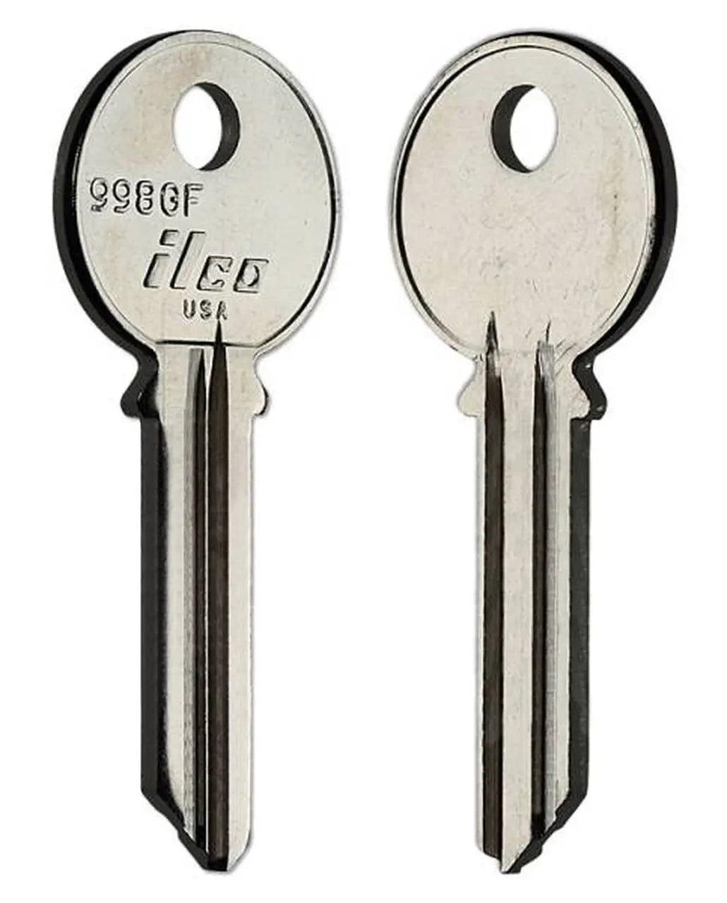 Kaba Ilco 998GF Key Blank – Yale GF Section, 6-Pin, Nickel-Plated Brass