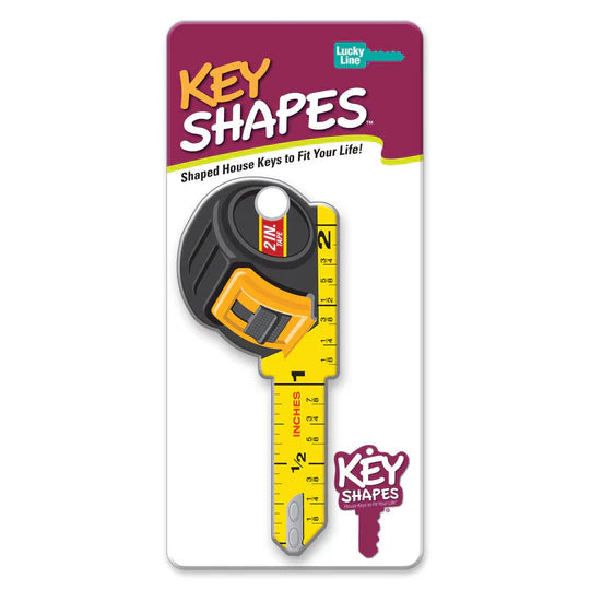 Lucky Line B126K Tape Measure KeyShapes Blank, Kwikset KW1/KW10