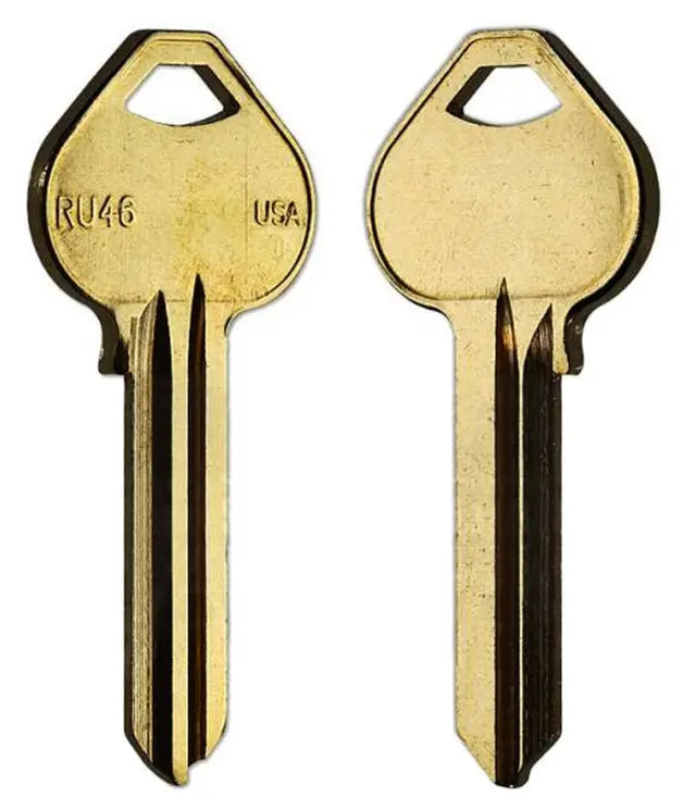 Taylor RU46-BR Russwin Key Blank, Brass - 50 per box (A1011D1)
