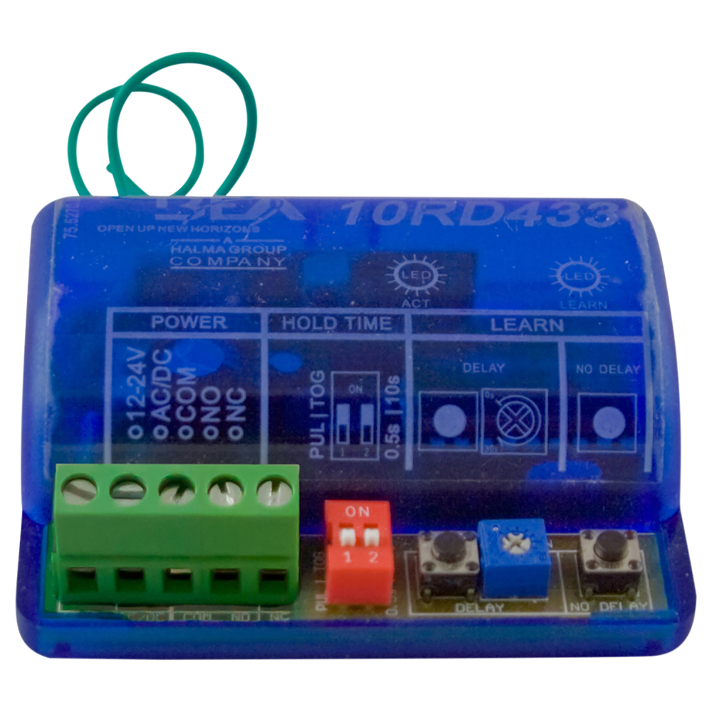 BEA 10RD433 Digital Receiver, 433 MHz, 12 to 24 VAC/VDC