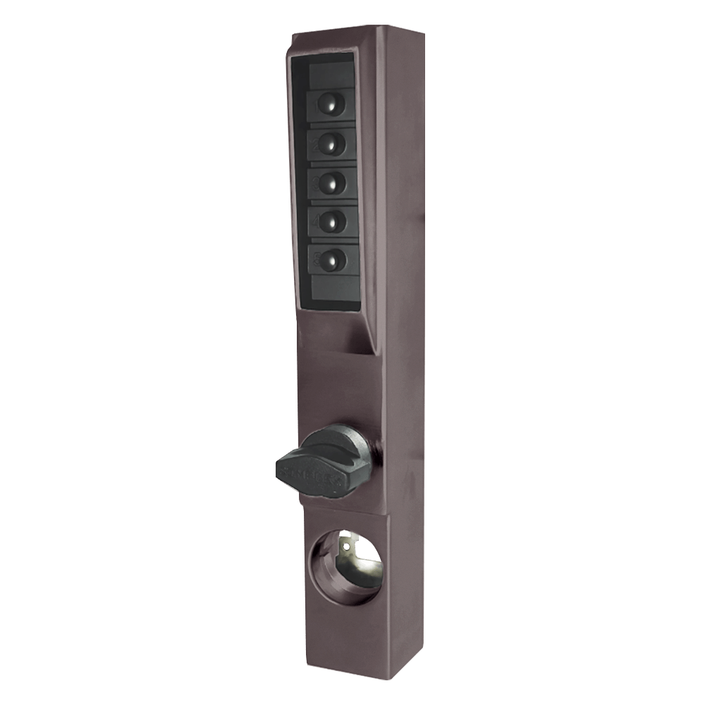 DormaKaba 3002-55-41 Narrow Stile Lock with Thumbturn, Black