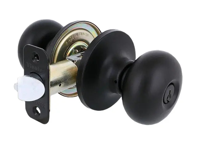 Master Lock BCO0107KA4S Grade 3, Bisquit Knob Entry, SC1, Matte Black