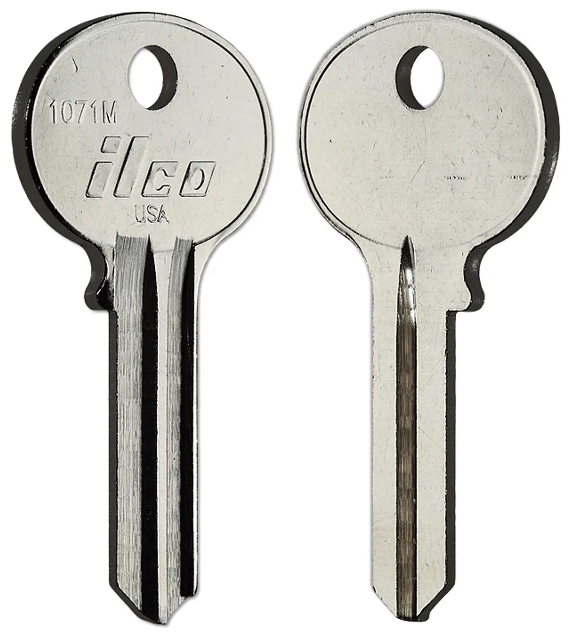 Kaba Ilco 1071M Key Blank – Wilson Bohannon 5-Pin, Nickel-Plated Brass