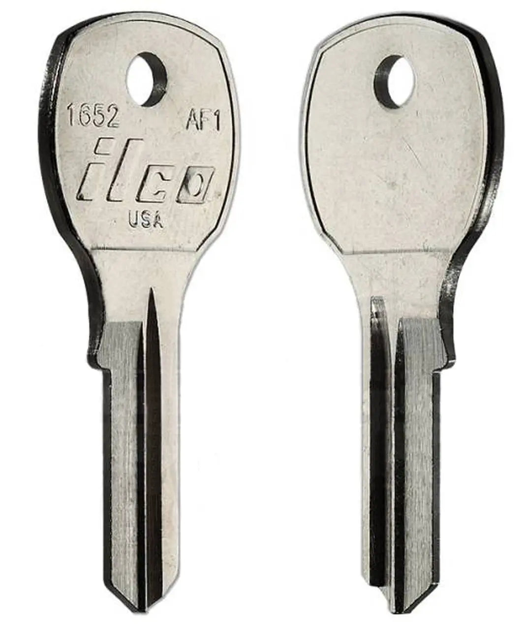 Kaba Ilco 1652 Auth Florence AF1 Key Blank – Nickel-Plated Brass, Disc/Wafer Tumbler