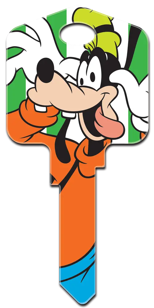 SC1-D85 Disney Goofy House Key Blank, Schlage Keyway