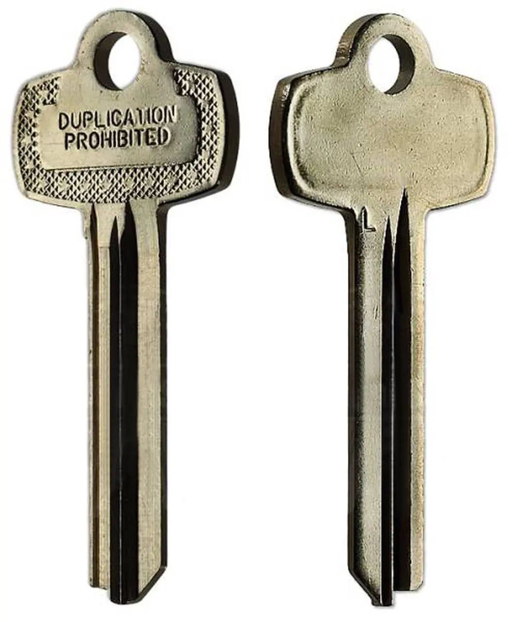 Kaba Ilco 1A1L1 Look-Alike Best L Key Blank, Nickel Silver