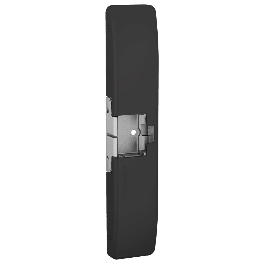 HES 9700-BSP-LBM Fail Safe/Fail Secure, Complete 12/24VDC Electric Strike, Surface Mounted, 3/4" Thickness, Fire Rated, Latchbolt Monitor, Black Suede Powder Coat