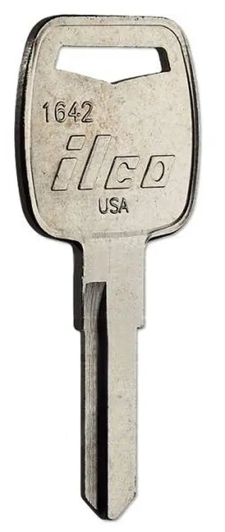 Kaba Ilco 1642 Skytrak Forklift Key Blank – Nickel-Plated Brass