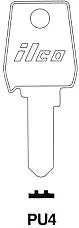 Kaba Ilco PU4 Pundra Key Blank