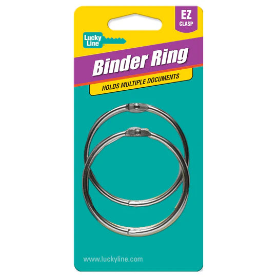 Lucky Line 24602 2" Binder Ring 2 Per Card