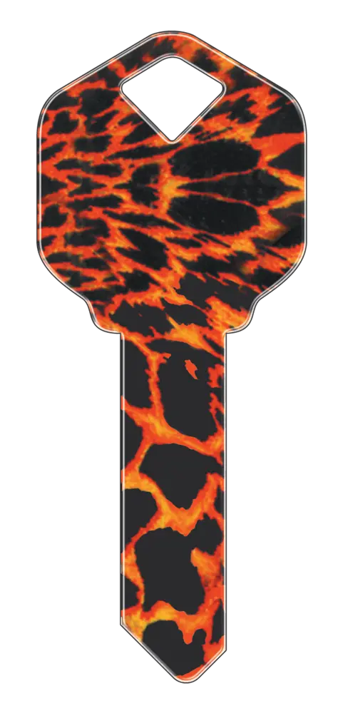 SC1-HK8 Happy Keys Schlage Tiger Print