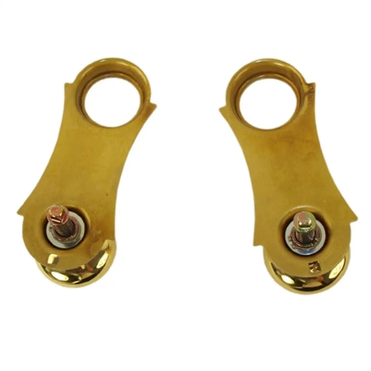 Marks USA K21AC/3 Unilock Ornamental Iron, Replacement Knob with Escutcheon Kit, Exterior and Interior, Polished Brass