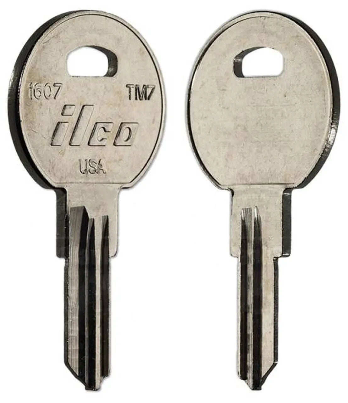 Kaba Ilco 1607 Trimark Key Blank – Nickel-Plated Brass, TM7 / KS180