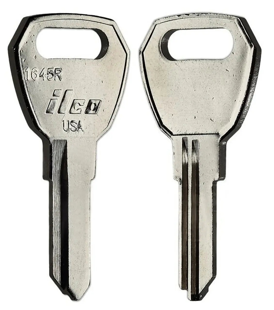 Kaba Ilco 1645R Fulton Hitch Key Blank – Nickel-Plated Brass, Pin Tumbler, Reverse Keyway