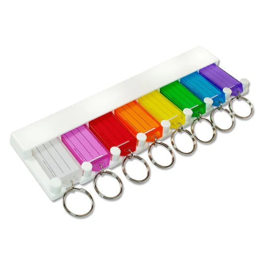 Lucky Line 60580 8 Key Tag Rack 1 Per Card