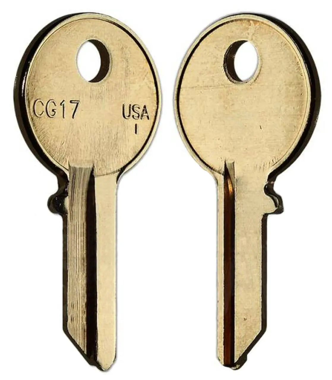 Taylor CG17-BR Chicago Key Blank, Brass - 50 per box (1041Y)