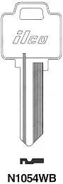 Kaba Ilco N1054WB Key Blank – Weiser WR5 Keyway, 5-Pin, Nickel-Plated Brass