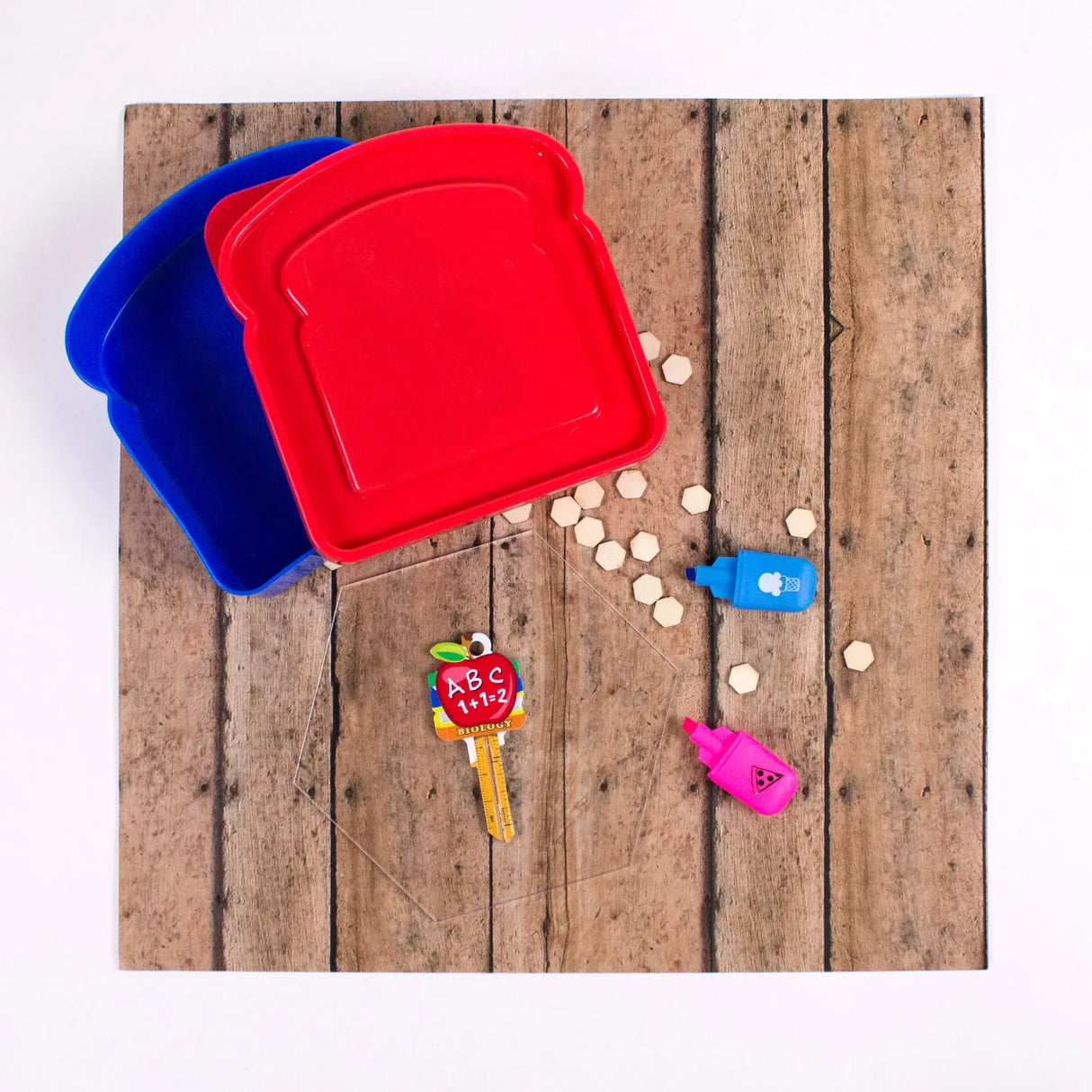 Lucky Line B131K Teacher KeyShapes Blank, Kwikset KW1/KW10