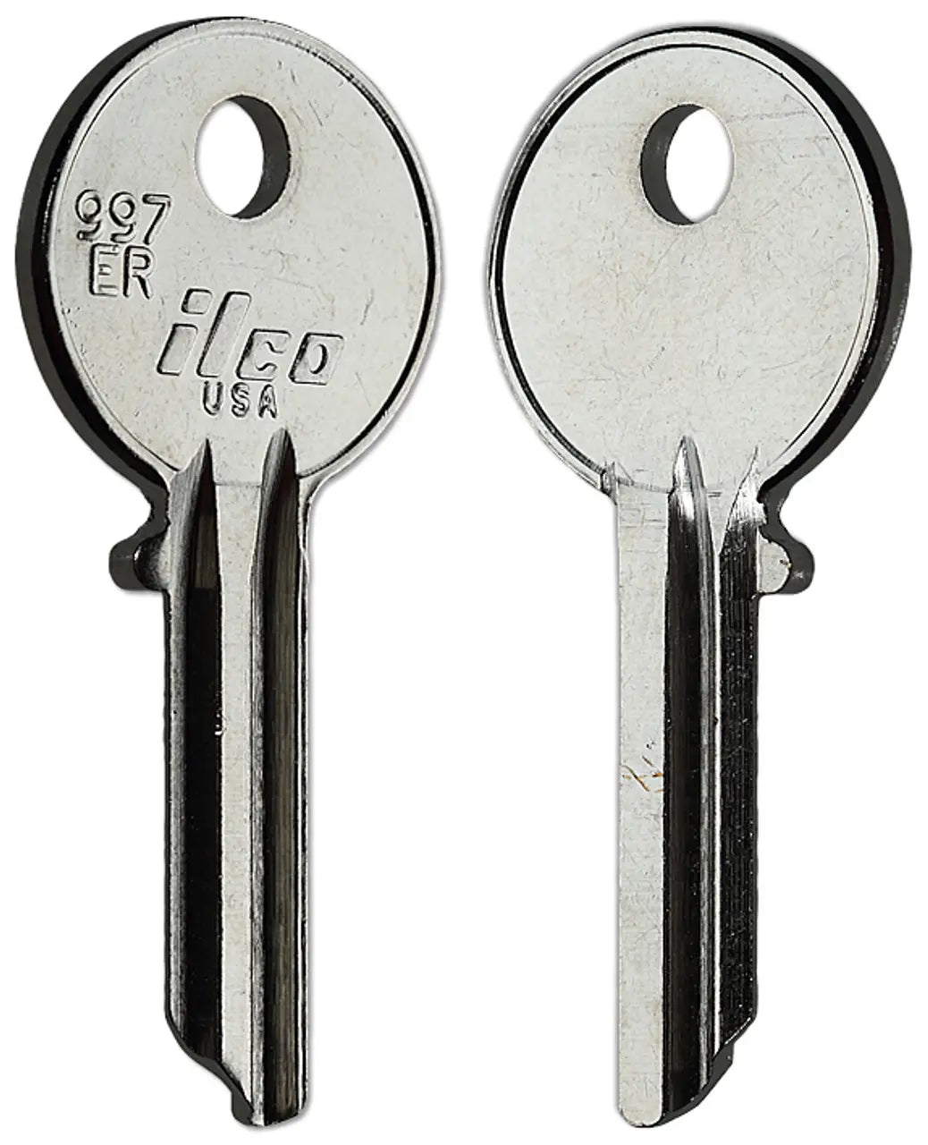 Kaba Ilco 997ER Key Blank – Yale Keyway, 5-Pin, Nickel-Plated Brass