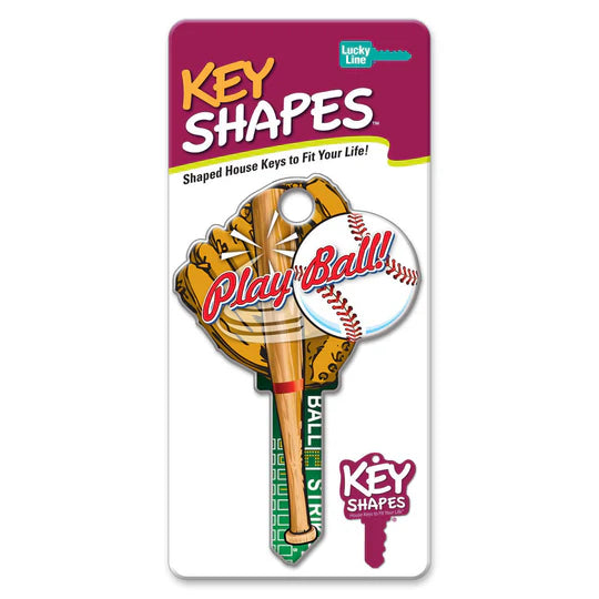 Lucky Line B120K Baseball KeyShapes Blank, Kwikset KW1/KW10