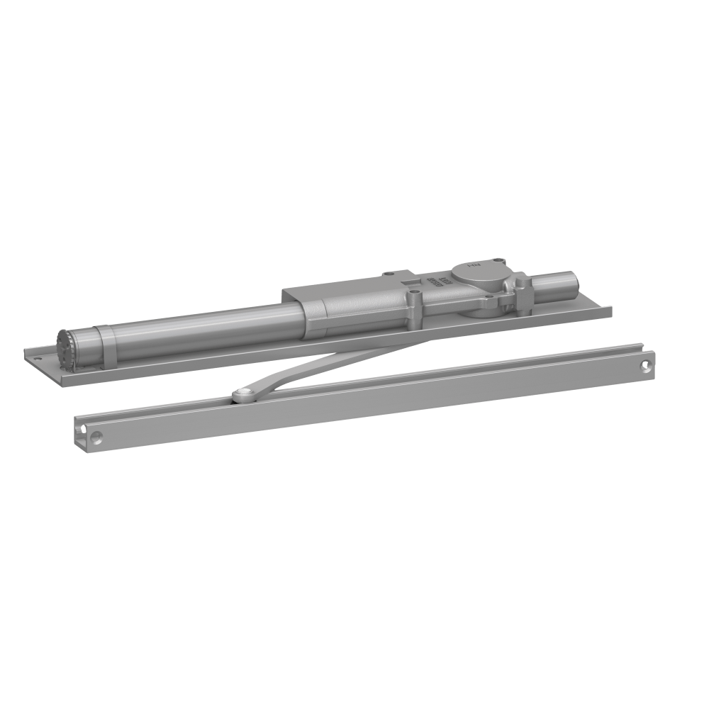 LCN 2035-H LH 689 Grade 1 Standard Single Lever Overhead Concealed Closer, Hydraulic Slide Track In Header Mounting, Slide Track Arm with Hold Open, 110 Deg. Swing, Adjustable Backcheck, Size 5, Aluminum Painted Finish, Left-Handed