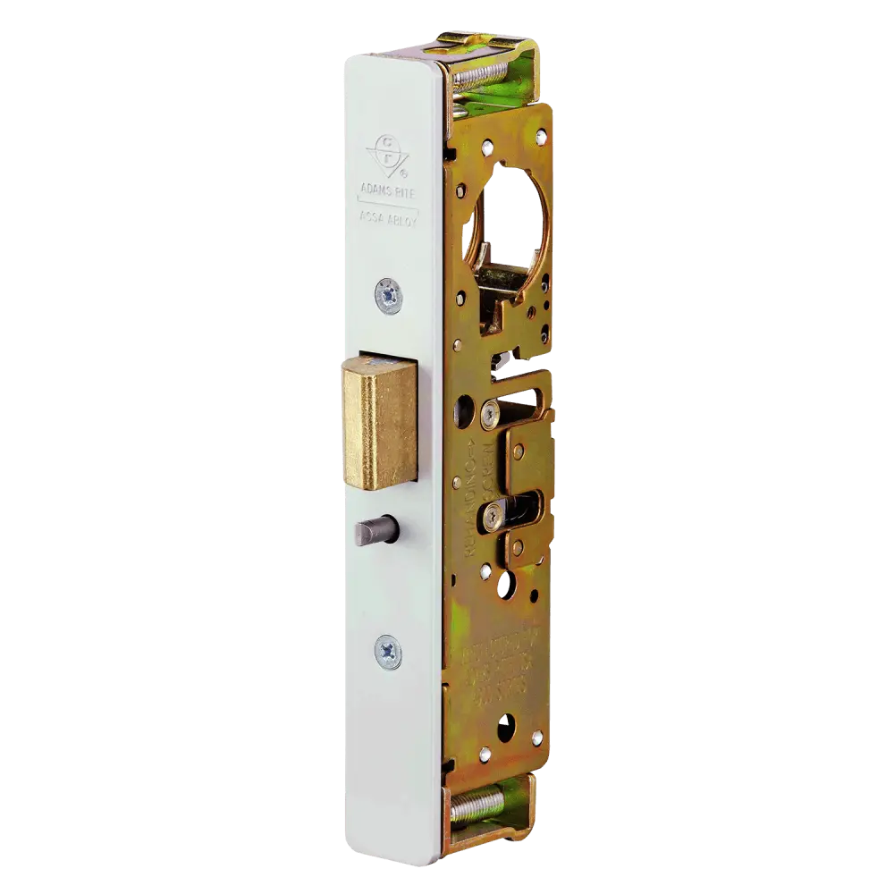 Adams Rite 4900-45-101-628 Heavy Duty Deadlatch, Flat Faceplate, 1-1/2 In. Backset, 4-5/8 In. Flat Mortised Strike, LH or RHR, Satin Aluminum