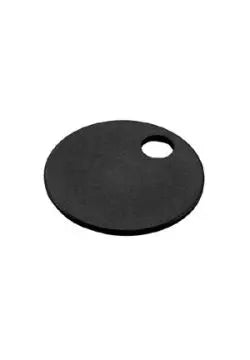 Lucky Line 25620 1-1/4" Aluminum Key Tag with 1 Hole Black 100 Per Display Box