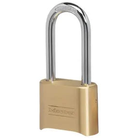 Master Lock 175DLH Combination Padlock 2" Solid Body, 2-1/4" Tall 5/16" Diameter Shackle, Carded