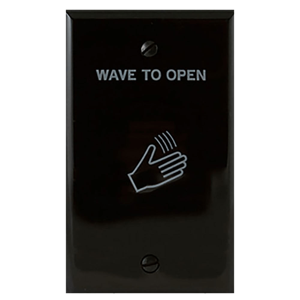 BEA 70.5226 MS08 Single Gang Faceplate, Black with Text