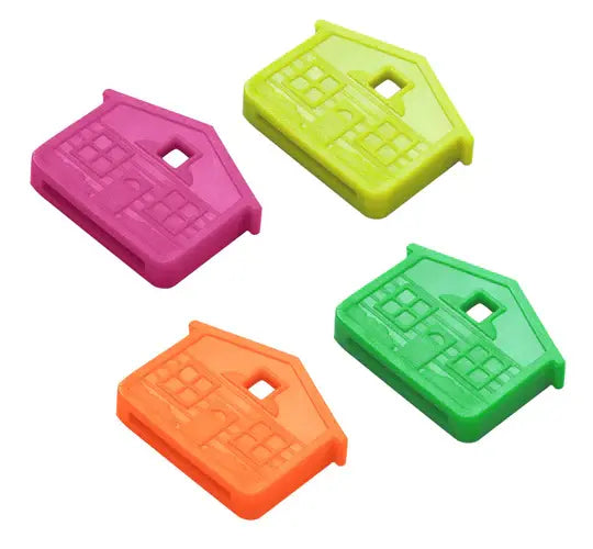 Lucky Line 16207 House Key Cap Neon 100 Per Display Box