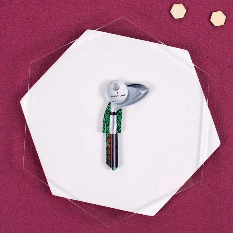 Lucky Line B119K Golf Club KeyShapes Blank, Kwikset KW1/KW10