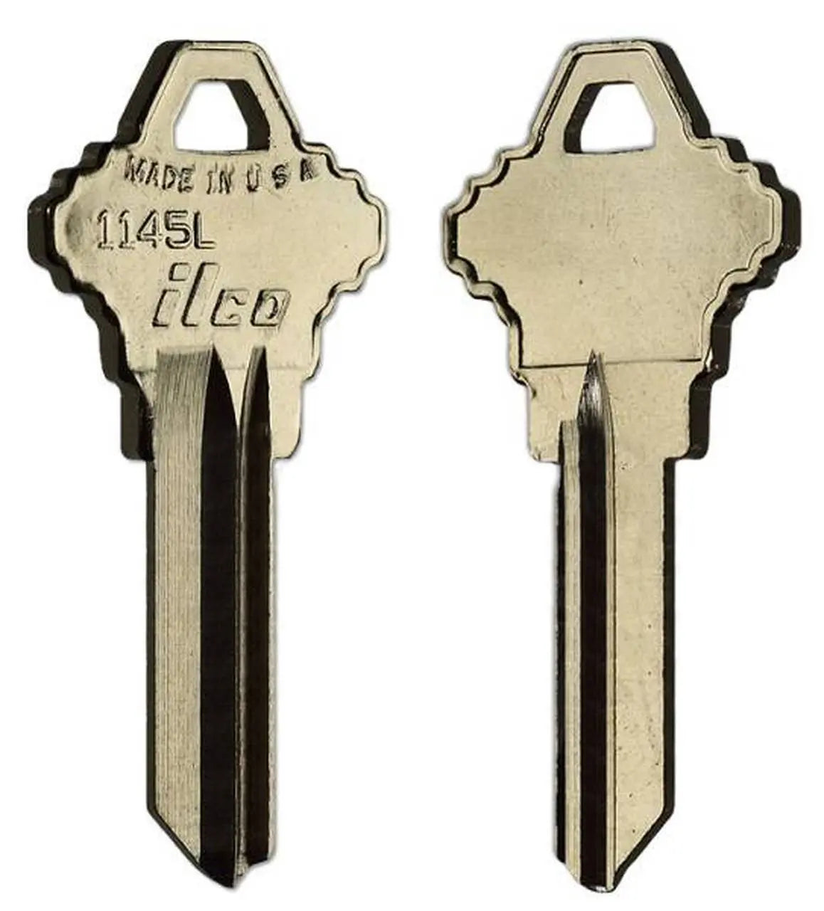 Kaba Ilco 1145L Key Blank – Schlage L Keyway, 5-Pin Nickel Silver