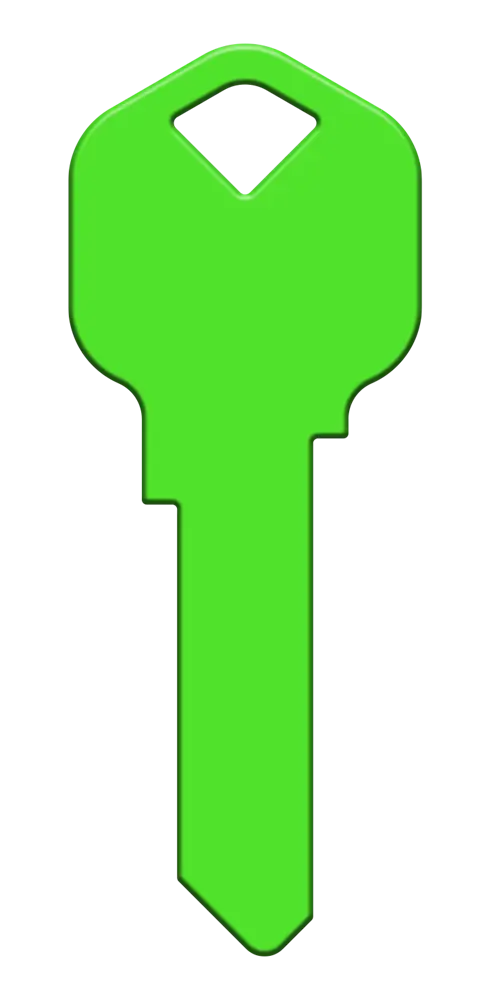 KW-HK73 Happy Keys Kwikset Neon Green