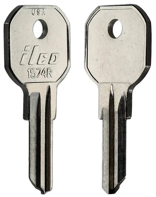Kaba Ilco 1574R Key Blank – Hurd Keyway, Nickel-Plated Brass