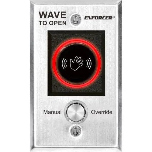 Seco-Larm SD-927PKC-NEVQ 12/24 V AC/DC, Single Gang, Wave to Open with Override Button