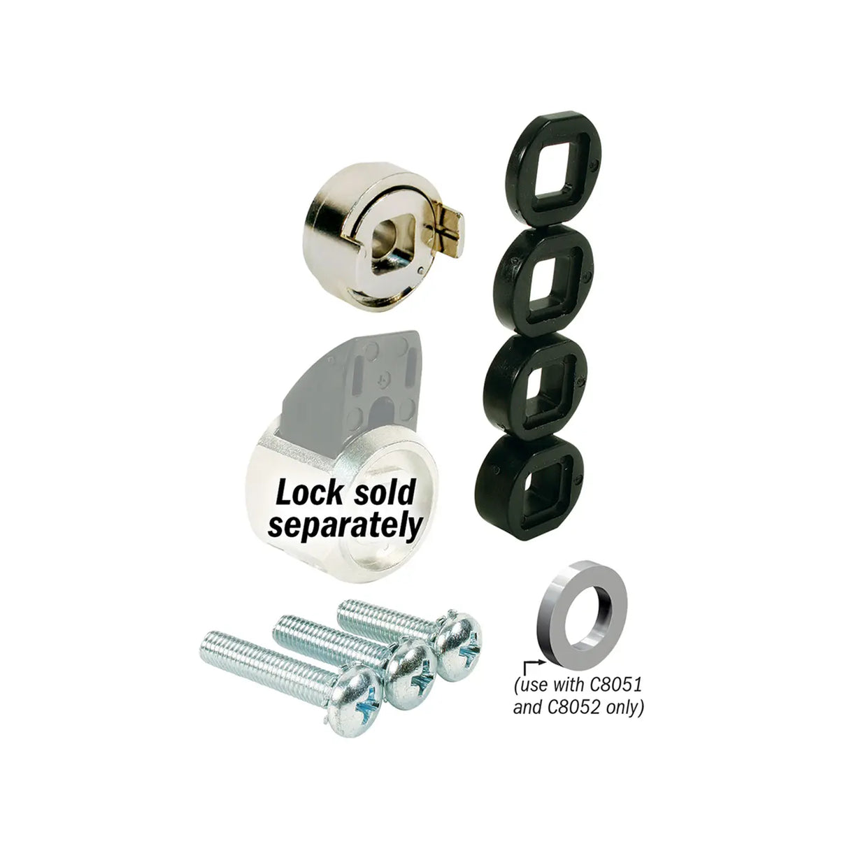 CompX National C7017 Self-Locking SlamCAM, Spring Loaded Latch Kit