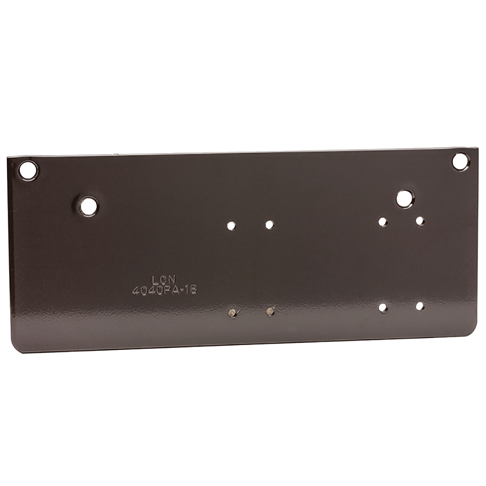 LCN 4040XP-18PA 695 Drop Plate, Required for Parallel Arm Mounting Where Top Rail is Less than 5-1/2", Dark Bronze Finish