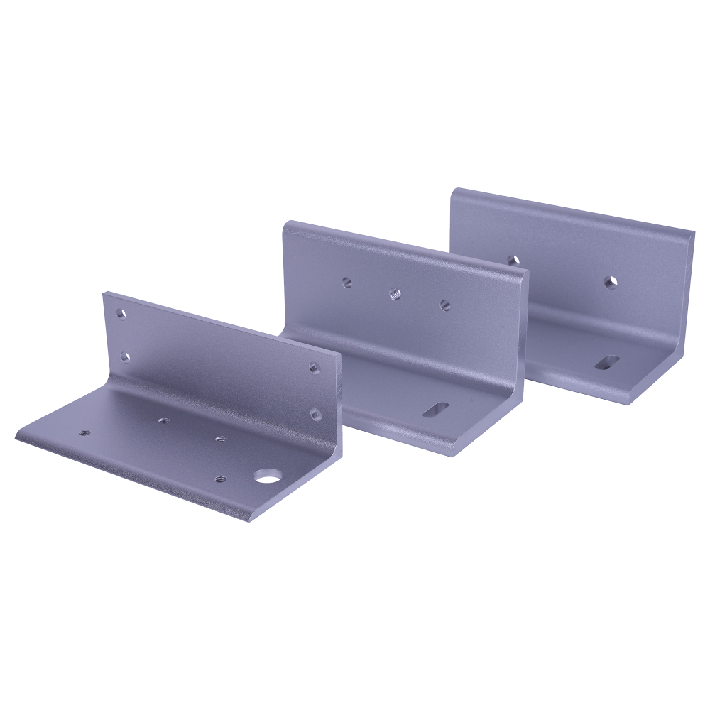 Securitron Z-MM15CL Z Bracket, for MM15, Satin Aluminum Clear Anodized