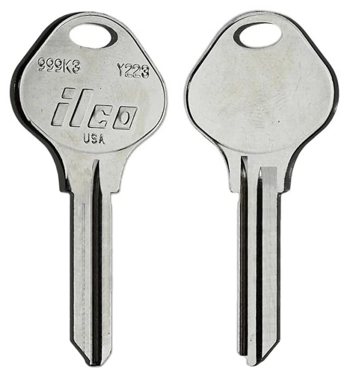 Kaba Ilco 999K3 Key Blank – Yale Keyway, 5-Pin, Nickel-Plated Brass (Y223 / Y2K)